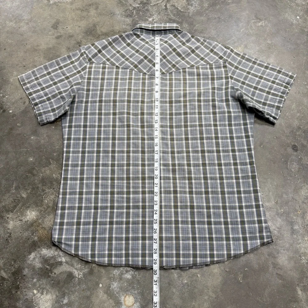Wrangler Vintage Brushpopper Pearl Snap Western Shirt - Picture 8 of 9